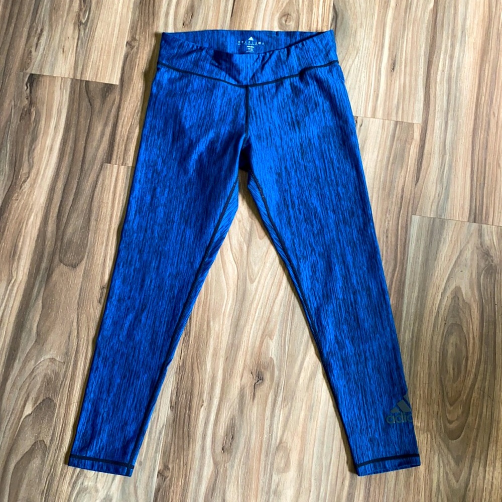 Blue Adidas Climalite Leggings